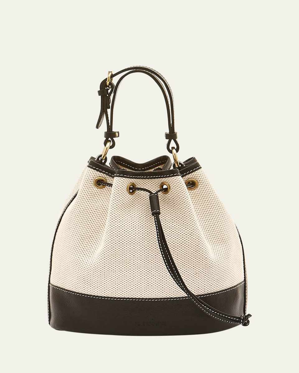 Marini Drawstring Canvas Bucket Bag